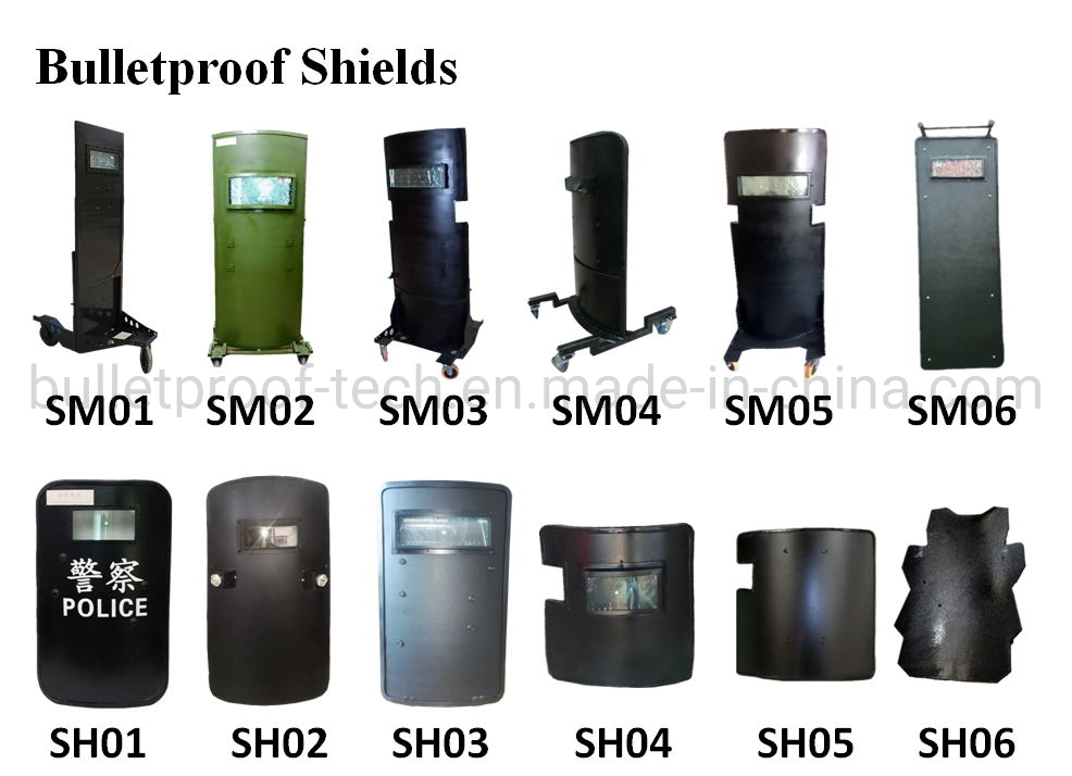 Military Equipment Large Kevlar/UHMWPE Ballistic Bulletproof Shield