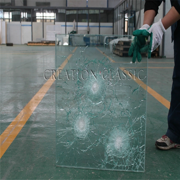 25.76mm-42.3mm Clear Bullet Proof Resistant Glass