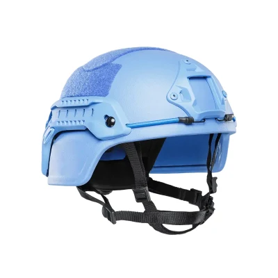 Casco balístico de policía azul ONU Nij Iiia casco a prueba de balas para fabricación militar